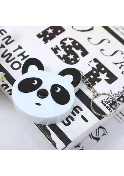 Beyaz Sevimli 1 M Mezura Dikiş Kumaş Için Kullanılan Güzel Karikatür Şekli Ölçme Ölçme Aracı Geri Çekilebilir Ölçüm Cetveli (Yurt Dışından)