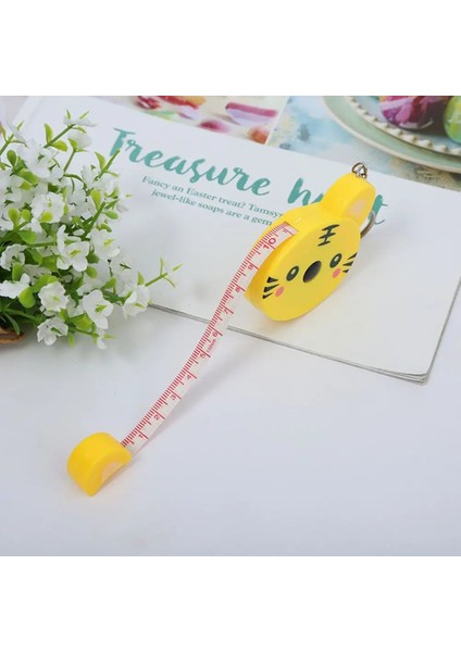 Beyaz Sevimli 1 M Mezura Dikiş Kumaş Için Kullanılan Güzel Karikatür Şekli Ölçme Ölçme Aracı Geri Çekilebilir Ölçüm Cetveli (Yurt Dışından) modelleri