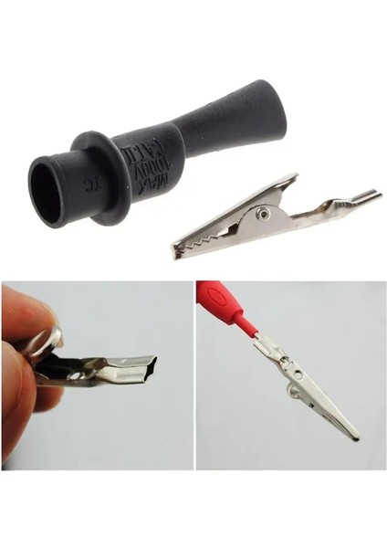 2 Çift 1-10 Çift Timsah Timsah Multimetre Test Kabloları Kelepçeleri Gerilim Test Klipsi Kelepçeleri Probları Multimetre Test Cihazı Metre Probu (Yurt Dışından) indirimleri