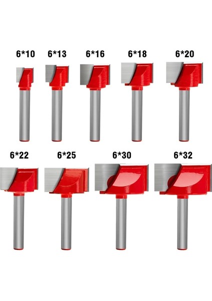 6X13MM 6mm Shank Yüzey Planya Alt Temizleme Ahşap Freze Cnc Kesici Gravür Bıçağı Yönlendirici Bit Ağaç Işleme Aleti 10-32MM (Yurt Dışından) modelleri