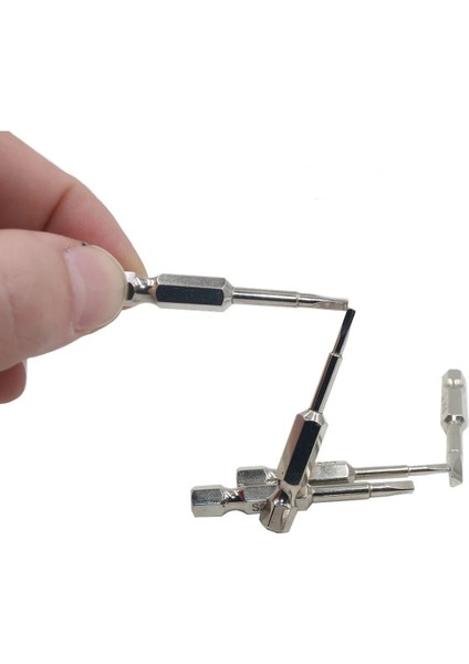 8 Adet Katı Kafa 5 Adet/takım Manyetik Üçgen Kafa Tornavida Uçları Seti 1/4 "s2 Çelik Kaymaz Altıgen Vida Ekipmanları Elektrikli Alet Aksesuarları (Yurt Dışından) fırsatları