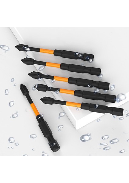 Set 8 1/2/5/pc Ph2 Tornavida Seti Manyetik Toplu Kafa Darbe Güçlü Çapraz Yüksek Sertlik 25/50/65/70/90/150MM Anti Kaymaz Su Geçirmez (Yurt Dışından)