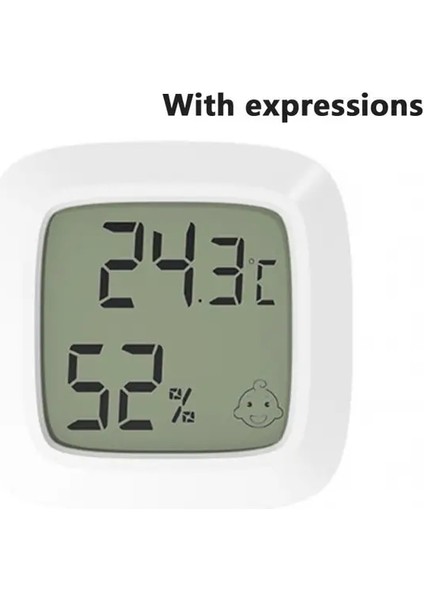 01 Mini Dijital Termometre Higrometre Manyetik LCD Elektronik Sıcaklık Sensörü Iç Mekan Nem Ölçer Ölçer Ev Hava Istasyonu (Yurt Dışından)