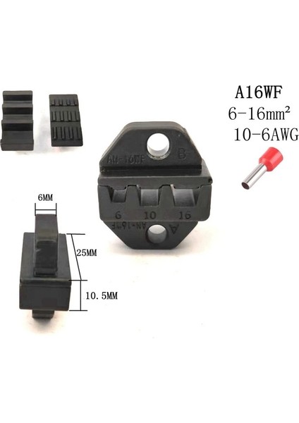 05WF 7.5''die Seti SN-16WF/0325/02/02C/02WF2C/06WF/05WF/02WF/0725 Sıkma Pensesi Makinesi Modülleri Çeneleri (Yurt Dışından)