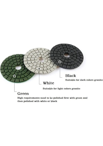 Yeşil 1 Adet 3 Inç 80MM Islak Elmas Parlatma Pedleri Esnek Taşlama Diskleri Elmas Buff Pedleri Granit Mermer Beton Taş Taşlama (Yurt Dışından) indirimleri