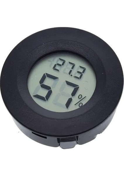 Siyah 2ın1 Dijital Termometre Higrometre Mini LCD Dijital Sıcaklık Nem Ölçer Dedektörü Termograf Kapalı Oda Enstrüman Bırak (Yurt Dışından)