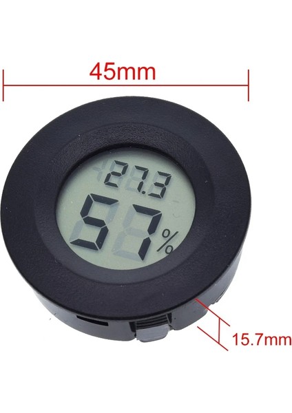 Siyah 2ın1 Dijital Termometre Higrometre Mini LCD Dijital Sıcaklık Nem Ölçer Dedektörü Termograf Kapalı Oda Enstrüman Bırak (Yurt Dışından) indirimleri