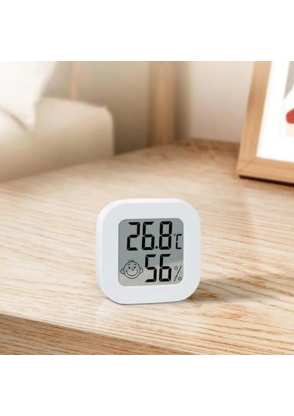 Beyaz C Dijital Termometre Higrometre Taşınabilir LCD Sıcaklık Nem Monitörü Kapalı Dış Sıcaklık Nem Ölçer Sensörü (Yurt Dışından) fırsatları