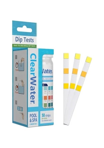 3-In-1 3-In-1 Klor Ph Test Şeritleri Spa Yüzme Havuzu Su Test Cihazı Kağıdı Artık Klor Ph Değeri Alkalinite Sertlik Test Şeridi (Yurt Dışından)