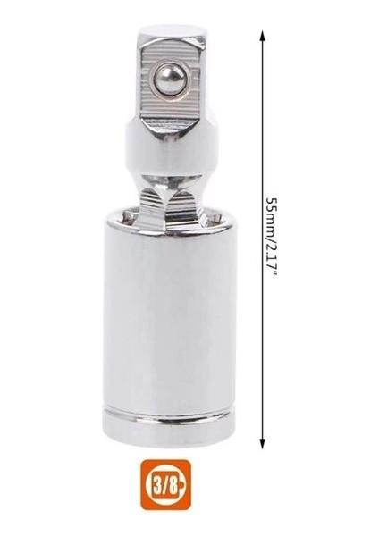 3-8 1/4 "3/8" 1/2" Evrensel Ortak 360 Derece Cırcır Açısı Uzatma Çubuğu Soket Adaptörü Bükülebilir Adaptör Soketi Araçları El Soket Aracı (Yurt Dışından)