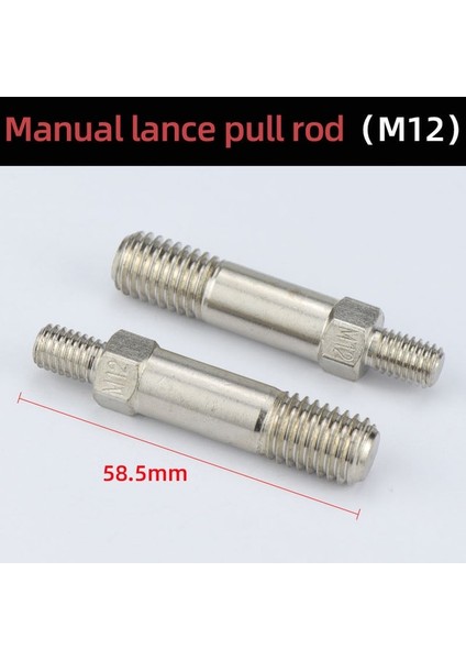 Alaşım M12 BT606 BT605 BT607 Perçin Tabancası Aksesuarları Perçin Kafası Parçası Yedek Çekme Çubuğu Vidaları M3 M4 M5 M6 M8 M10 M12 Perçinler (Yurt Dışından)