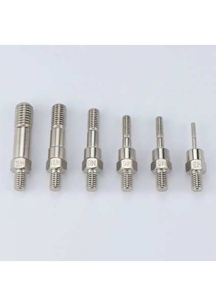 Alaşım M12 BT606 BT605 BT607 Perçin Tabancası Aksesuarları Perçin Kafası Parçası Yedek Çekme Çubuğu Vidaları M3 M4 M5 M6 M8 M10 M12 Perçinler (Yurt Dışından)