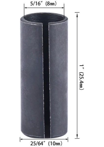 10 Ila 8mm Cnc Router Bit Yüksek Hassasiyetli Adaptör Pens Freze Kesicisi Dönüşüm Chuck Aracı Adaptör Tutucu 6mm 6.35MM 8mm 10MM 12MM 12.7mm (Yurt Dışından)