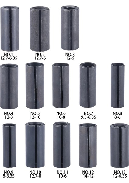 10 Ila 8mm Cnc Router Bit Yüksek Hassasiyetli Adaptör Pens Freze Kesicisi Dönüşüm Chuck Aracı Adaptör Tutucu 6mm 6.35MM 8mm 10MM 12MM 12.7mm (Yurt Dışından) fiyatları