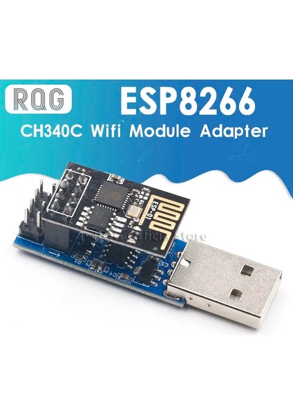 CH340C ile Esp-01 ESP8266 ESP-01/ESP-01S Wıfı Modülü Adaptörü Indir Hata Ayıklama Bağlantı Kiti CH340C Arduino Ide Usb'den ESP8266'YA ESP-01S Dıy Kiti (Yurt Dışından)