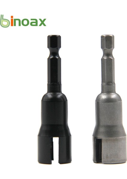 1 Adet Siyah Binoax Oluklu Kanat Somun Sürücü Soket Kol Anahtarları Araçları 1/4 Inç Hex Shank Panel Somunları Için Göz Vidaları C Kanca Cıvataları (Yurt Dışından)