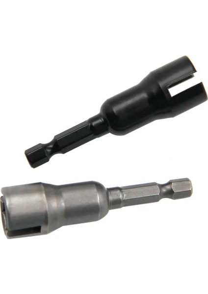 1 Adet Siyah Binoax Oluklu Kanat Somun Sürücü Soket Kol Anahtarları Araçları 1/4 Inç Hex Shank Panel Somunları Için Göz Vidaları C Kanca Cıvataları (Yurt Dışından)