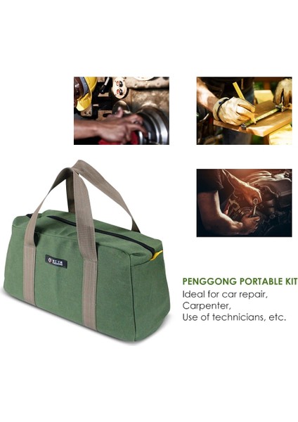 14 Inç Çok Fonksiyonlu Elektrikçi Saklama Çantası Su Geçirmez Evrensel El Alet Çantaları Büyük Kapasiteli Kalınlaşmak Ağaç Işleme Malzemeleri (Yurt Dışından) modelleri