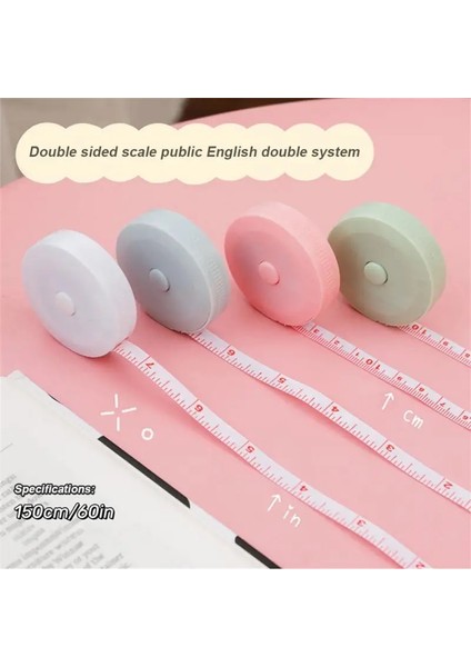 Pembe 1.5 M 60 Inç Xiaomi Ev Yumuşak Mezura Çift Ölçekli Vücut Dikiş Esnek Ölçüm Cetvel Vücut Ölçme Araçları Terzi Zanaat 1.5 M (Yurt Dışından) fırsatları