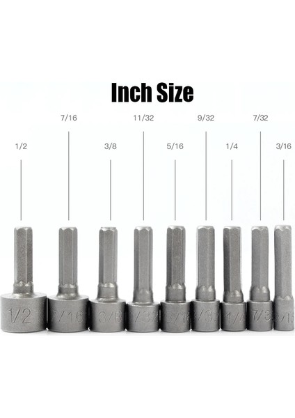 1 Adet 13MM 4MM-13MM 5/32-1/2 36MM Mini Darbe Altıgen Soket Hex Shank Vida Somun Anahtarı Metrik Inç Elektrikli Tornavida Matkap Ucu Adaptör Aracı (Yurt Dışından)