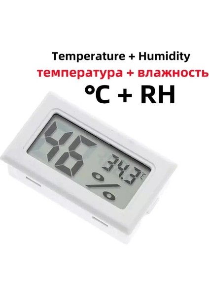 Telsiz Beyaz Mini LCD Dijital Iç Mekan Termometre Higrometre Sıcaklık Iç Mekan Uygun Sıcaklık Sensörü Nem Ölçer Ölçer Aletleri (Yurt Dışından)