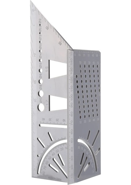 Mavi T Tipi 3D Açı Ölçüm Hattı Scriber Çizim Işaretleme Ölçer Ağaç Işleme Cetvel Düzeni Ölçme Aracı Mühendis Marangoz Için (Yurt Dışından) indirimleri