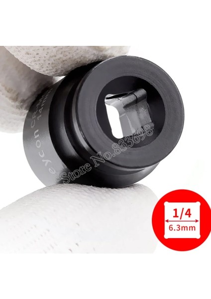 8mm Bir Adet 1/4 "kısa Darbe Soket Adaptörü Hava Prizleri 6 Nokta 4 5 6 7 8 9 10 11 12 13 14MM Elektrikli Darbeli Hava Pnömatik (Yurt Dışından)