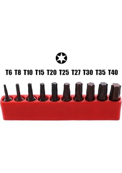 T6-T40 25MM Torx Yıldız Tornavida Uçları Delik Manyetik Tornavida Bit T20 T25 T6-T40 1/4 Inç Hex Shank S2 Çelik Tornavida Seti Araçları (Yurt Dışından)
