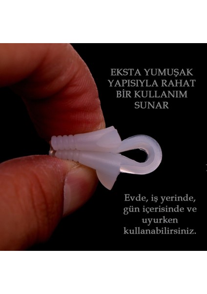 Nazal Dilatör Burun Içi Silikon Apnee Aparatı Nostril Burun Açıcı Silikon Nefes Açan Aparat Small 6 Adet