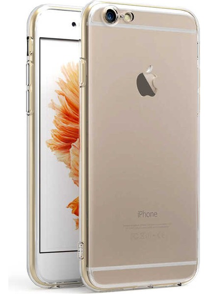 Apple iPhone 6 Uyumlu Kamera Korumalı Süper Silikon KAPAK-RENKSIZ-8682314166713-TA57436-TDOM