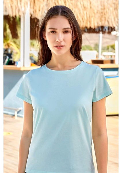8133 Kadın T-Shirt Mint