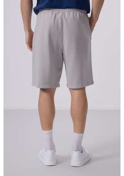 Taş Yüzeyi Dokulu Oversize Erkek Şort - 81288