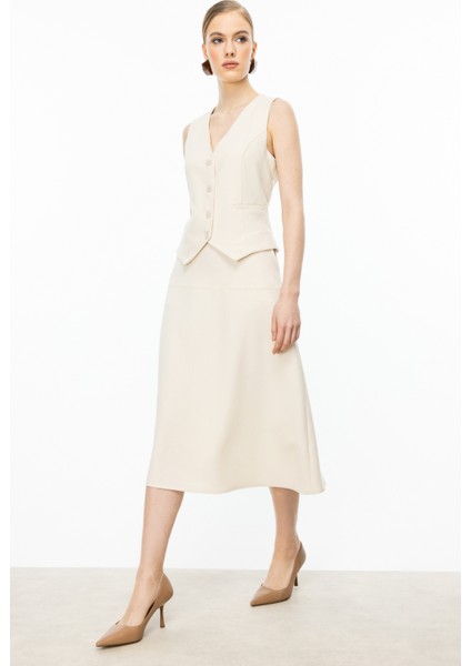 54204 Onteks Midi Boy Parçalı Çan Etek fiyatları