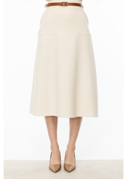 54204 Onteks Midi Boy Parçalı Çan Etek modelleri