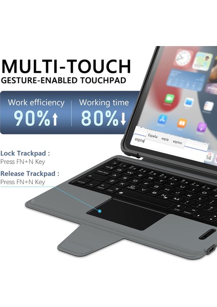 Nillkin Apple iPadair 5./4.nesil Klavyekılıfı Çıkarılabilirdestek Standı Apple iPadpro 11INÇ 1./2./3.nesilklavye