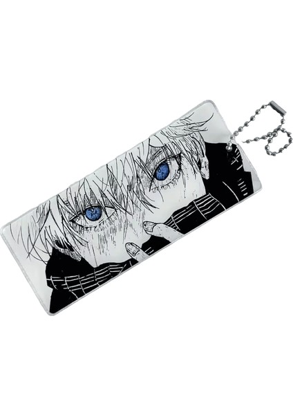 Satoru Gojo Anahtarlık Jujutsu Akrilik Anahtar Zincirleri Animasyon Çevre Cosplay Sahne Kolye Takı Hediye (Yurt Dışından)