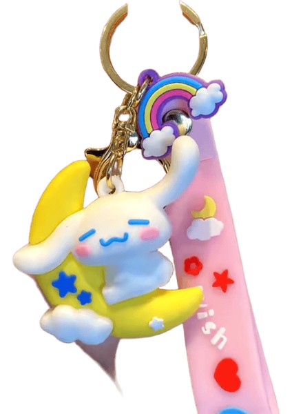 Sanrio Anime Anahtarlık Kawaii Cinnamoroll Anahtarlık Yeni Parti Tarzı Karikatür Araba Anahtarlık Kadın Çanta Kolye Süsler Çocuk Hediye Için (Yurt Dışından)