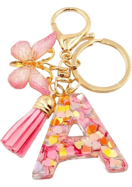 Moda Dıy Az Harfler Anahtarlık Metal Tutucu Sarkık Anahtarlık Kadın Araba Anahtarlık Basit Harf Adı Anahtar Parti Hediye Takırenk: J / Boyut: 55MM (Yurt Dışından)