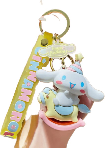 Sanrio Anime Anahtarlık Kawaii Cinnamoroll Anahtarlık Yeni Parti Tarzı Karikatür Araba Anahtarlık Kadın Çanta Kolye Süsler Çocuk Hediye Için (Yurt Dışından)