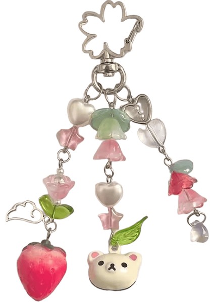 Lale Ayı Kolye Boncuklu Anahtarlık Y2K Peri Çekirdek Çilek Anahtarlıkrenk:2 (Yurt Dışından)