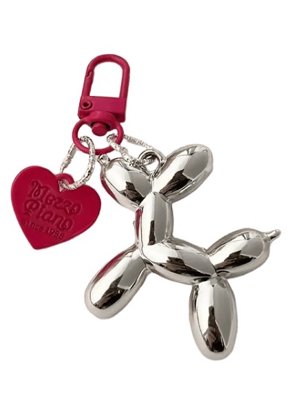 Sıcak Satış Güzel 3D Balon Köpek Çanta Charms Sevimli Kiraz Çanta Biblolar Inci Telefon Charm Anahtarlık Kolye Çanta Aksesuarları Için (Yurt Dışından)