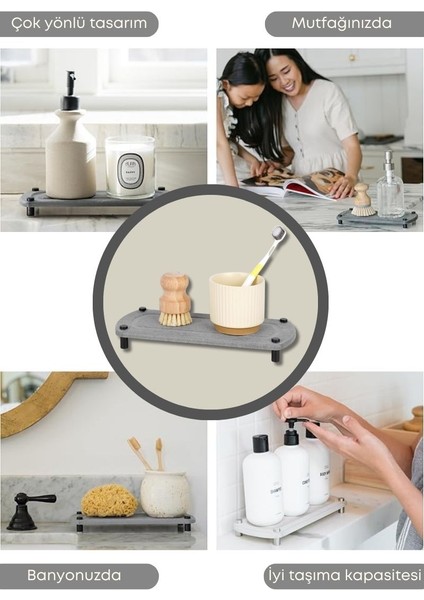 Diyatomlu Lavabo Düzenleyici- Hızlı Kuruyan Paslanmaz Çelik Ayaklı–banyo ve Mutfak İçin Uygun indirimleri