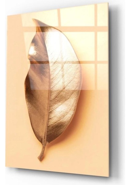 - Gold Yapraklar Cam Tablo fiyatları