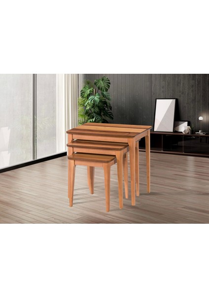 Nivemeshome Milano Ceviz Zigon Sehpa