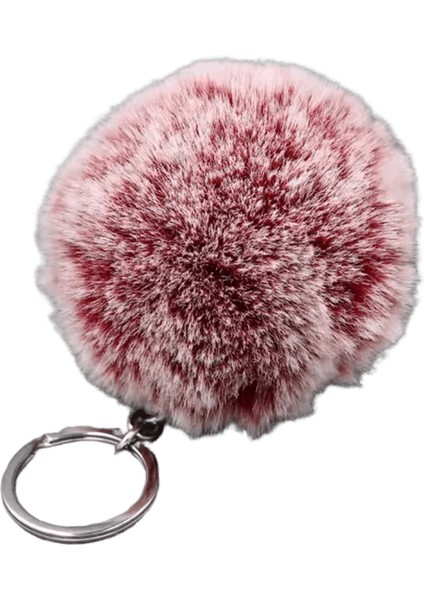 4cm 8cm Kaık Tavşan Kürk Top Anahtarlık Sevimli Şeker Renkleri Ponpon Yapay Tavşan Kürk Anahtarlık Kadın Araba Çantası Anahtarlık (Yurt Dışından)