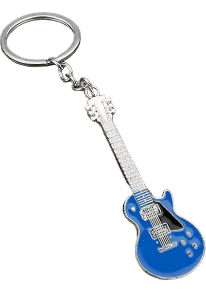 Punk Tarzı Mikrofon Gitar Şekli Anahtarlık Kadınlar Erkekler Için Müzik Aşığı Y2K Aksesuarları Araba Anahtarları Için Sıradışı Metal Anahtarlık Renk: U / Boyut: 8 cm (Yurt Dışından)