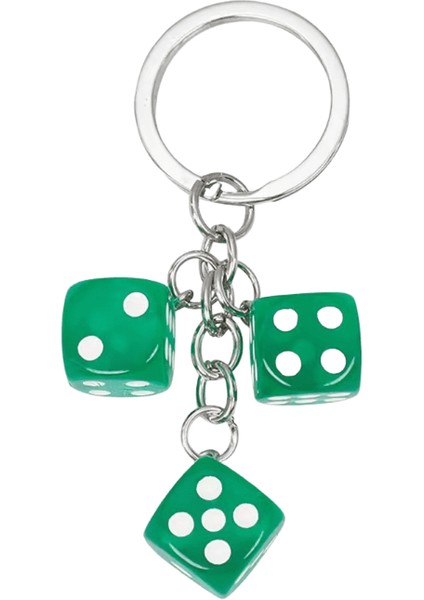 Yaratıcı Zar Kolye Anahtarlık Kadınlar Erkekler Için Komik Anahtarlık Araba Anahtar Tutucu Moda Çanta Aksesuarları Hediye (Yurt Dışından)