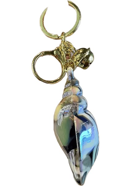 Mınıso Yeni Kişiselleştirilmiş Shining Conch Anahtarlık Erkek ve Kadın Sırt Çantası Araba Anahtarı Kolye Çocuk Oyuncak Hediye Parti Dekorasyon (Yurt Dışından)