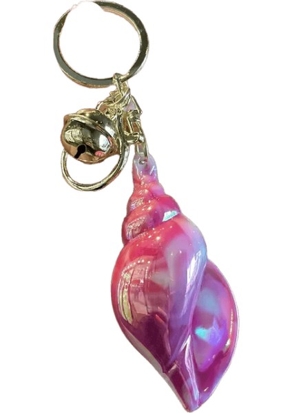 Mınıso Yeni Kişiselleştirilmiş Shining Conch Anahtarlık Erkek ve Kadın Sırt Çantası Araba Anahtarı Kolye Çocuk Oyuncak Hediye Parti Dekorasyon (Yurt Dışından)