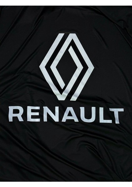 Renault 12 Toros Siyah Kumaş Araba Branda Logolu Kumaş Araba Brandası Penye Oto Branda fiyatları